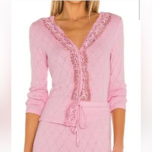 LoveShackFancy V-Neck Sweater